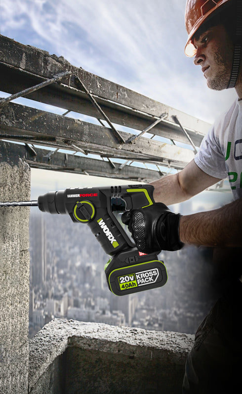 威克士Worx WU380S 20V 無刷輕裝二用電錘