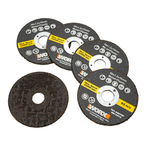 威克士Worx WA7258 50mm 砂輪切割片 (WX741 適用, 5件裝)