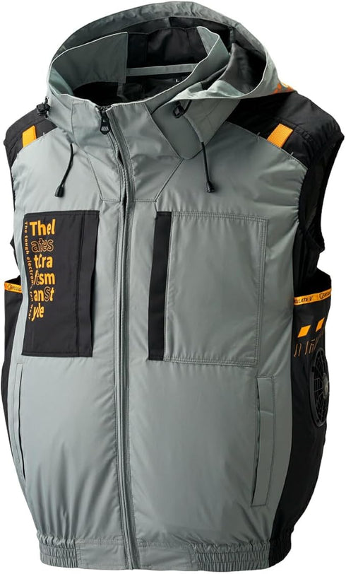 Atack Base The Tough 7700隔熱防水空調風神服連帽背心 (腰部出風) (Burtle風扇適用) (淨衫) (現貨發售)