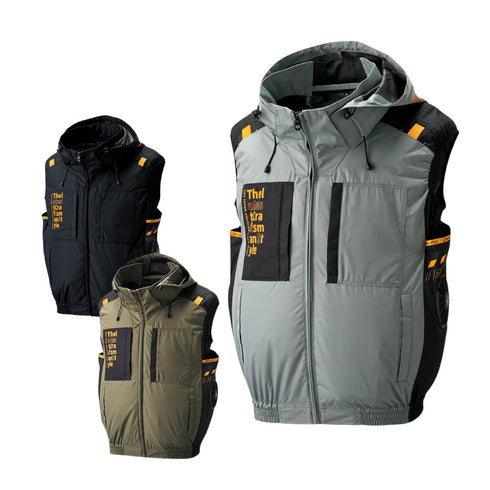 Atack Base The Tough 7700隔熱防水空調風神服連帽背心 (腰部出風) (Burtle風扇適用) (淨衫) (現貨發售)