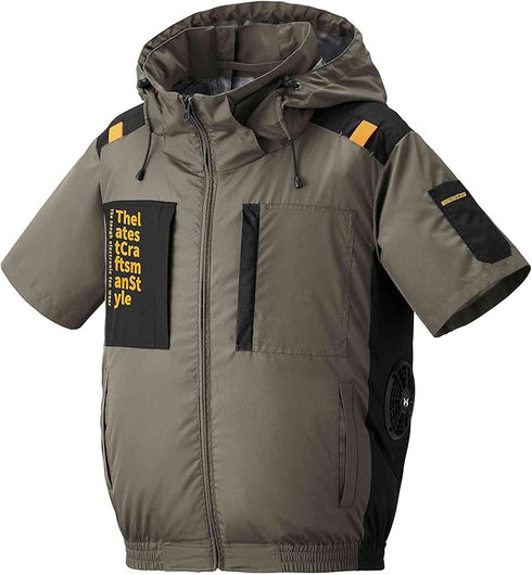 Atack Base The Tough 7745隔熱防水空調風神服連帽短袖外套 (腰部出風) (Burtle風扇適用) (淨衫) (現貨發售)