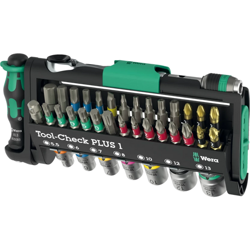 Wera Tool-Check Plus 1 39件套筒及批咀棘輪手柄套裝 (新款)