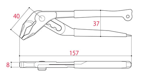 角田Tsunoda WP-150D 4"迷你包膠水泵鉗