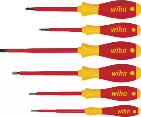 Wiha 00833 SoftFinish® 6件電工絕緣螺絲批套裝