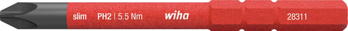 Wiha 283111系列SlimBit電工絕緣細桿十字批咀