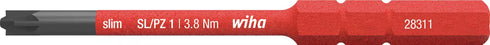 Wiha 283114系列SlimBit電工絕緣細桿一字米字批咀