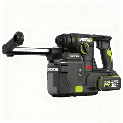 威克士Worx WU384 20V 無刷二用集塵電錘 (可配WA1603集塵盒)