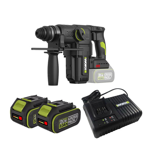 威克士Worx WU391T 20V無刷三用集塵電錘 (26mm) (可配WA1603集塵盒)