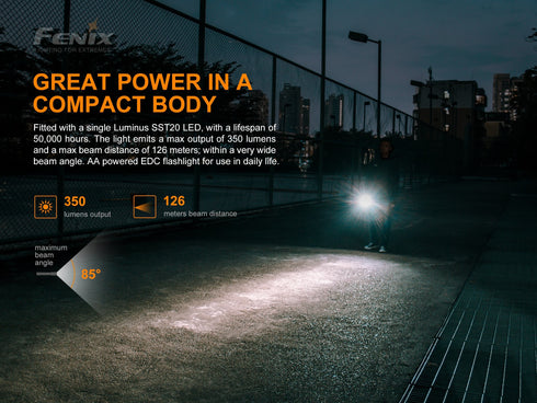 Fenix E20 V2.0日常攜帶電筒