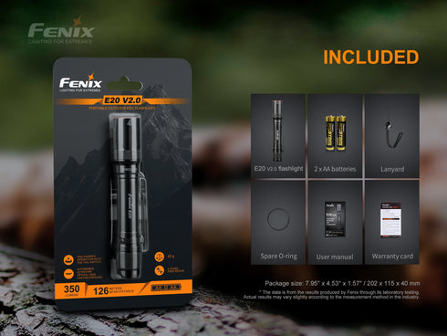 Fenix E20 V2.0日常攜帶電筒