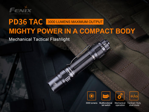 Fenix PD36 TAC純機械戰術電筒