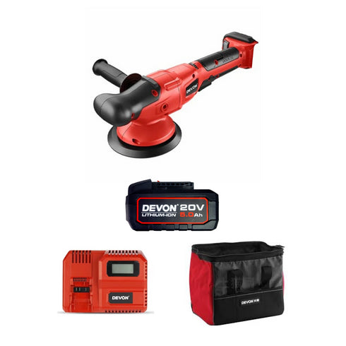 大有Devon 2001 20V鋰電無刷6"自由偏心拋光機