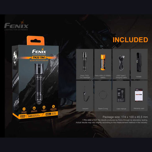 Fenix TK22 TAC勤務戰術電筒